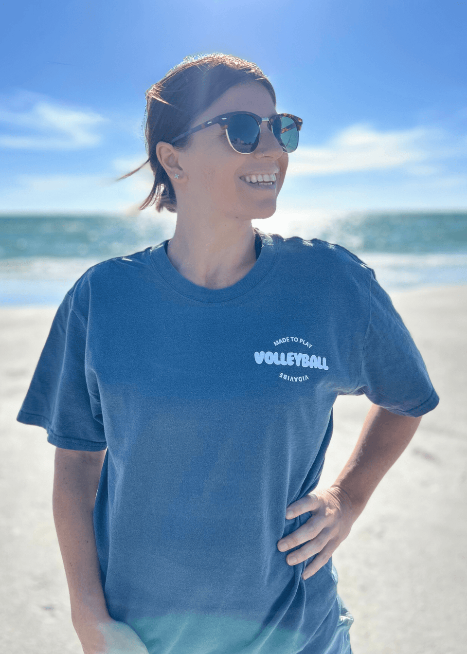 Made To Play Volleyball Tee